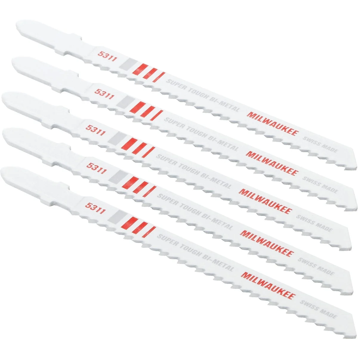Long-Lasting Milwaukee T-Shank 4 In. x 10 TPI Bi-Metal Jig Saw Blade Wood Cutting 5-Pack Innovative