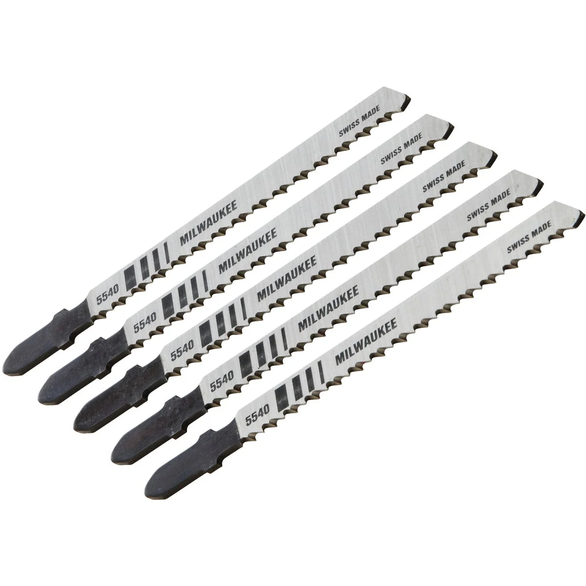 Reliable Milwaukee T-Shank 4 In. x 10 TPI High Carbon Steel Jig Saw Blade Wood Cutting 5-Pack Fast