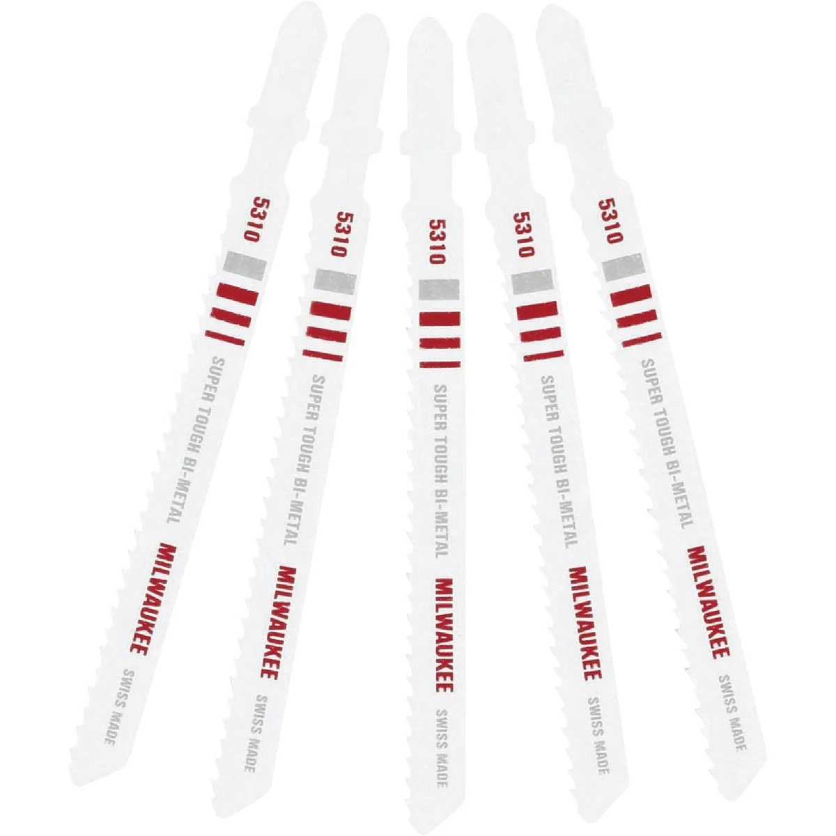 Exclusive Milwaukee T-Shank 4 In. x 10 TPI Bi-Metal Jig Saw Blade Wood with Nails 5-Pack Innovative