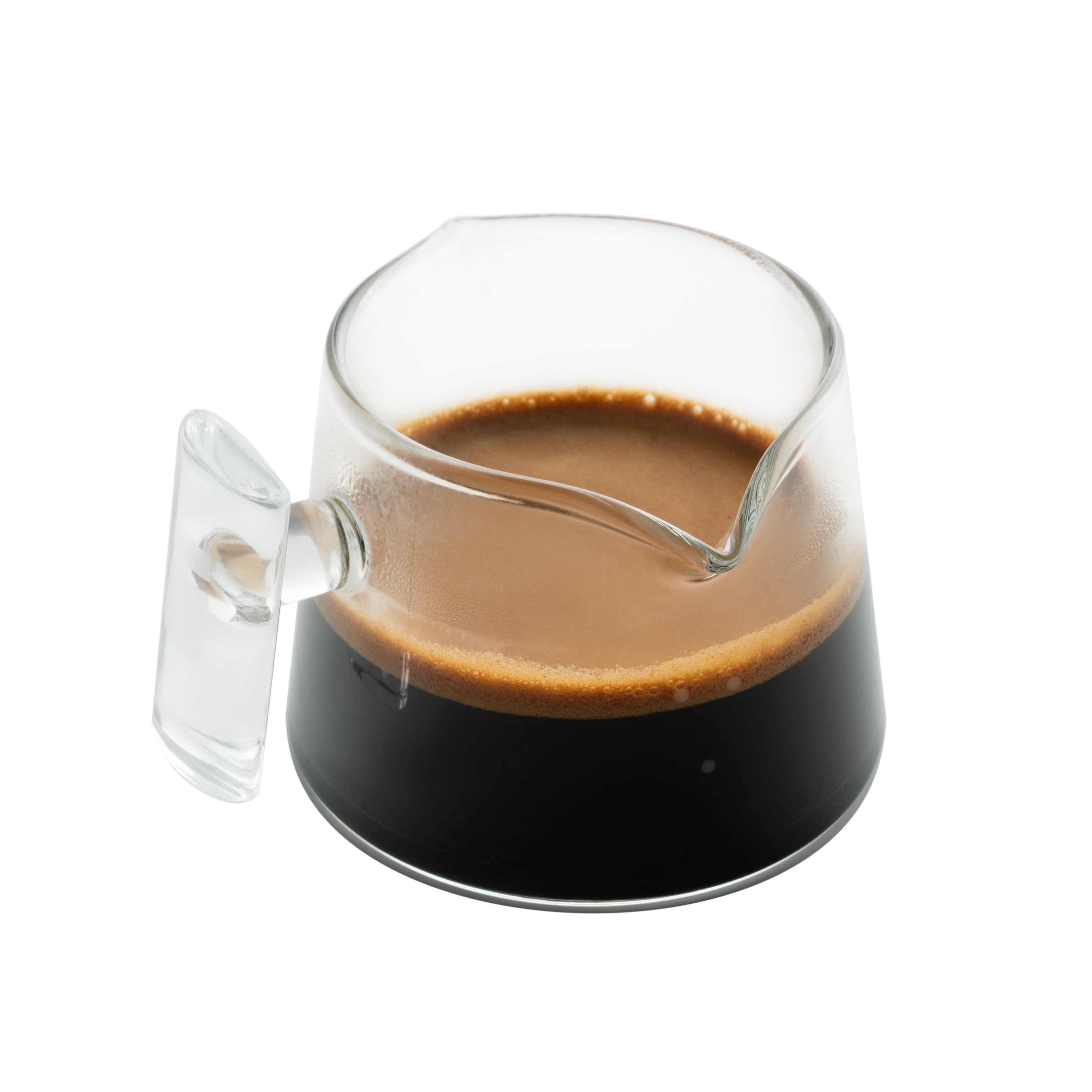 Fine Crafted Pure Over Espresso Measuring Glass Coffee Dosing Glass Excellent