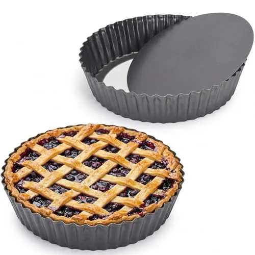 Practical 2 Pack 10 Inch Nonstick Tart Pan 2 Count Outstanding