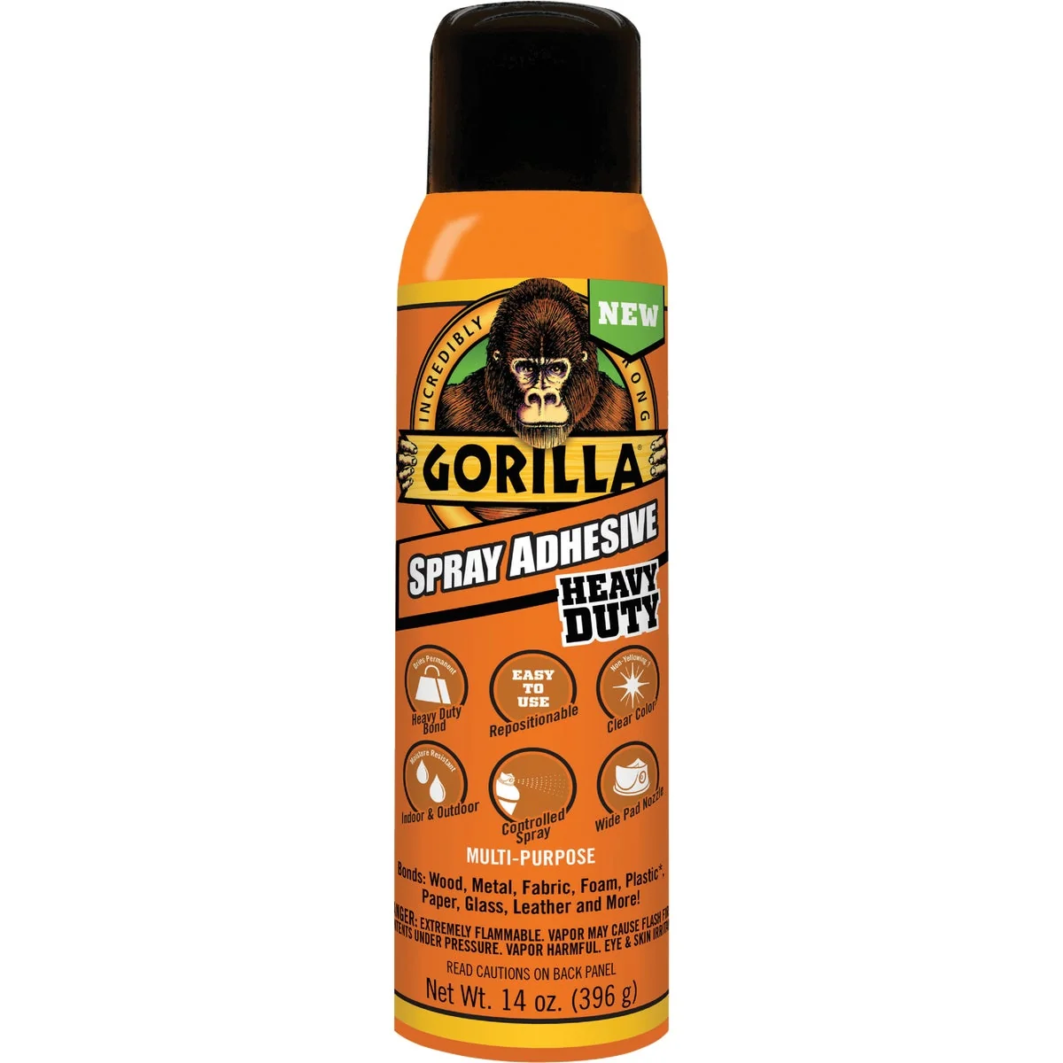 Flexible Gorilla 14 Oz. Heavy-Duty Multi-Purpose Spray Adhesive Convenient