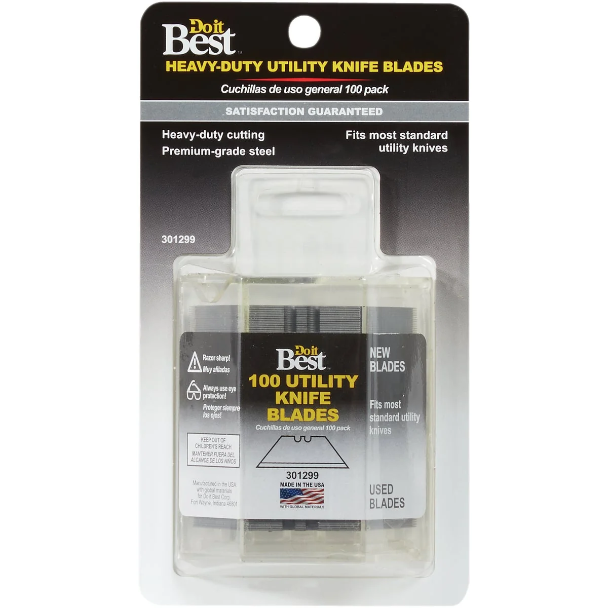 Premium Do it 2-Notch Utility Knife Blades 100-Count Consistent