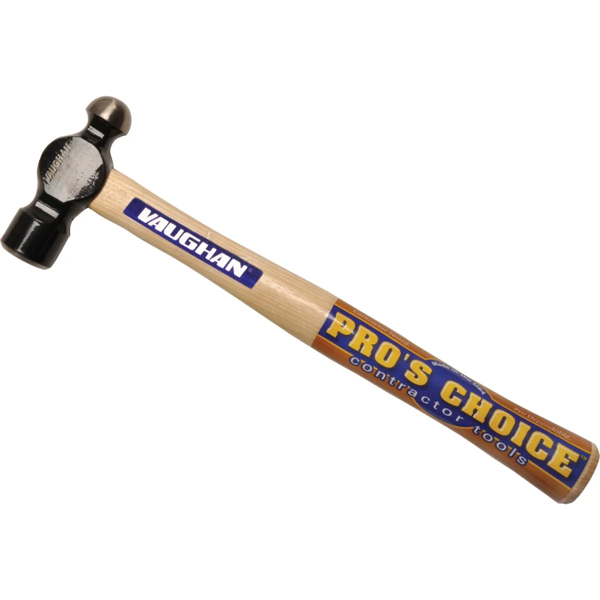 Original Vaughan 20 Oz. Steel Ball Peen Hammer with Hickory Handle Contemporary