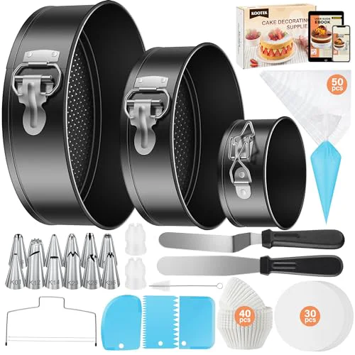 Exceptional 144PCs Cake Pan Set 3 Count Smart