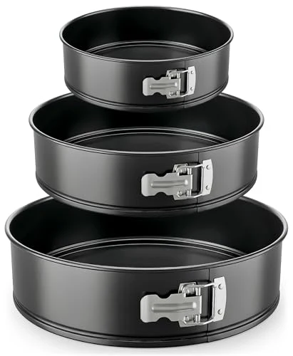 Natural 3 Piece Nonstick Springform Pan Set Breathable