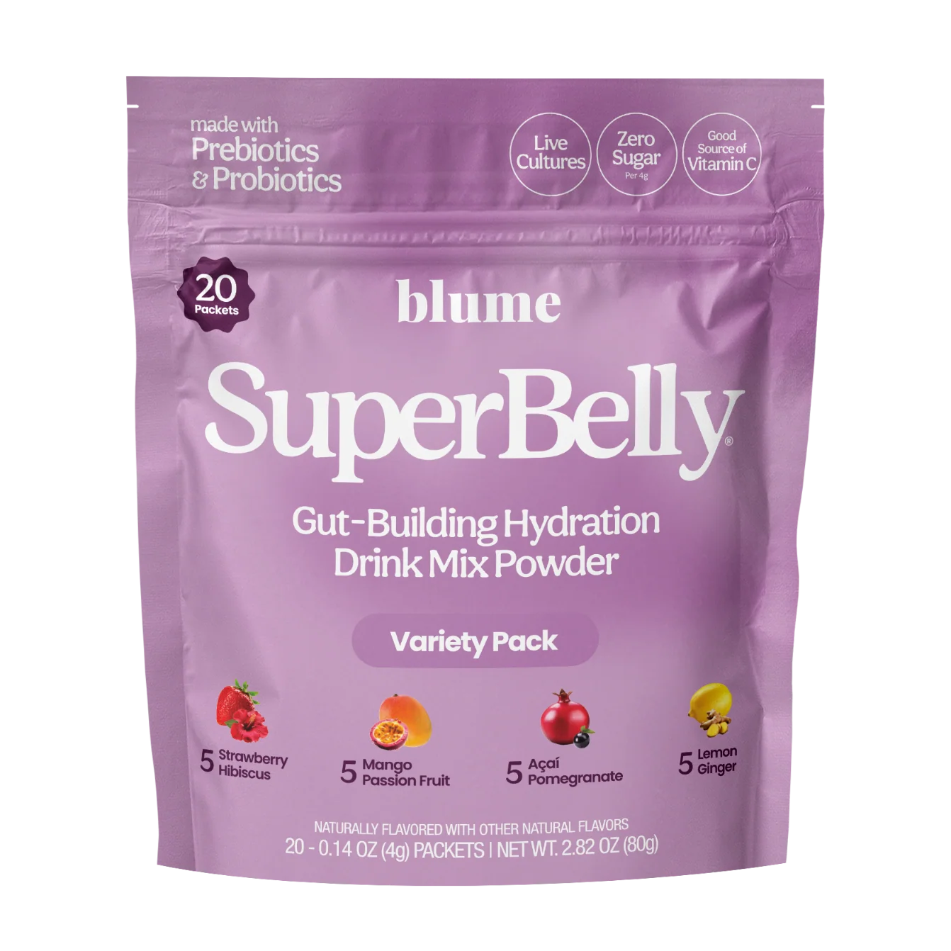 Genuine blume SuperBelly Gut-Building Hydration Drink Mix – Variety Pack Environmentally Friendly