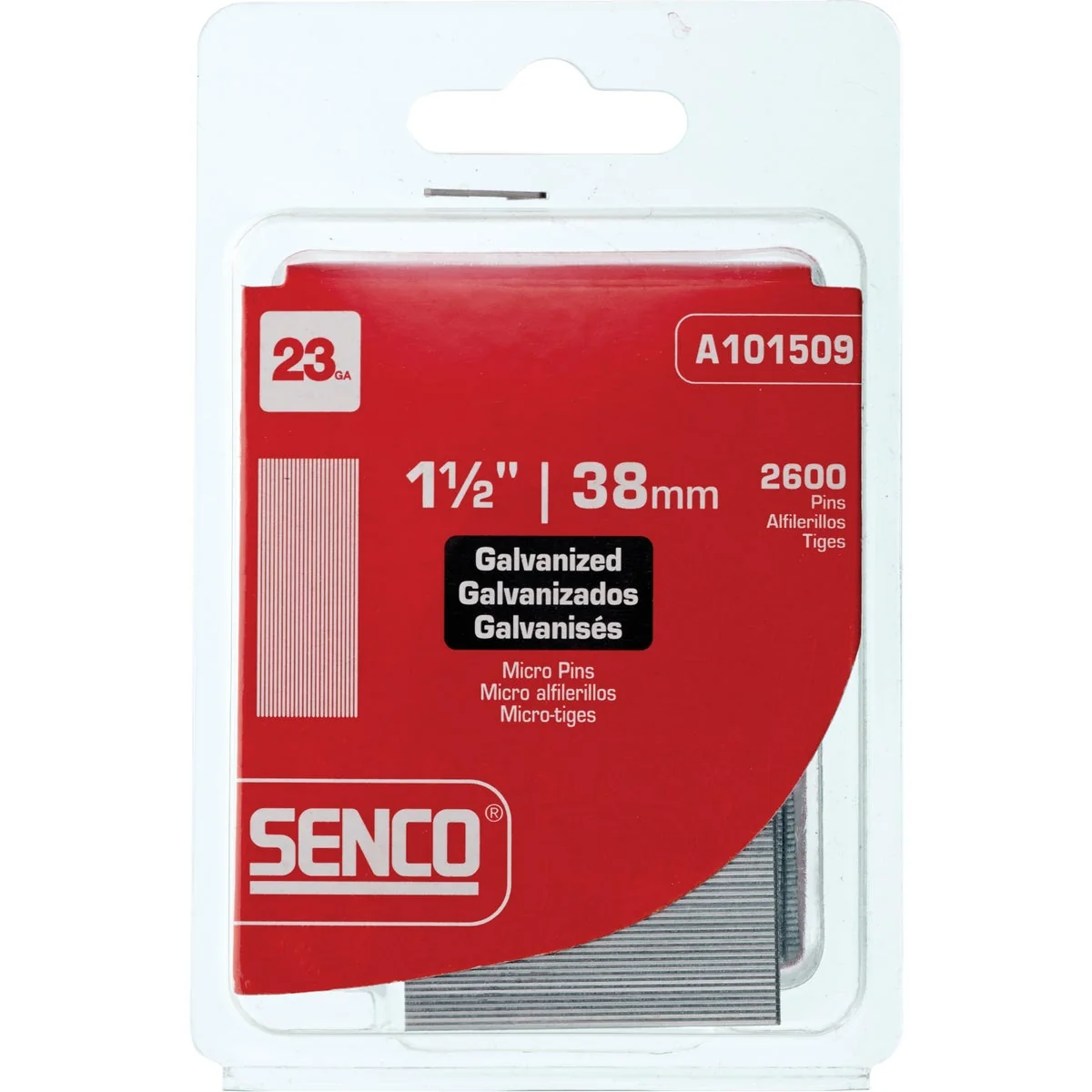 Premium Material Senco 23-Gauge Galvanized Pin Nail 1-1 2 In. 2600 Ct. Next-Generation