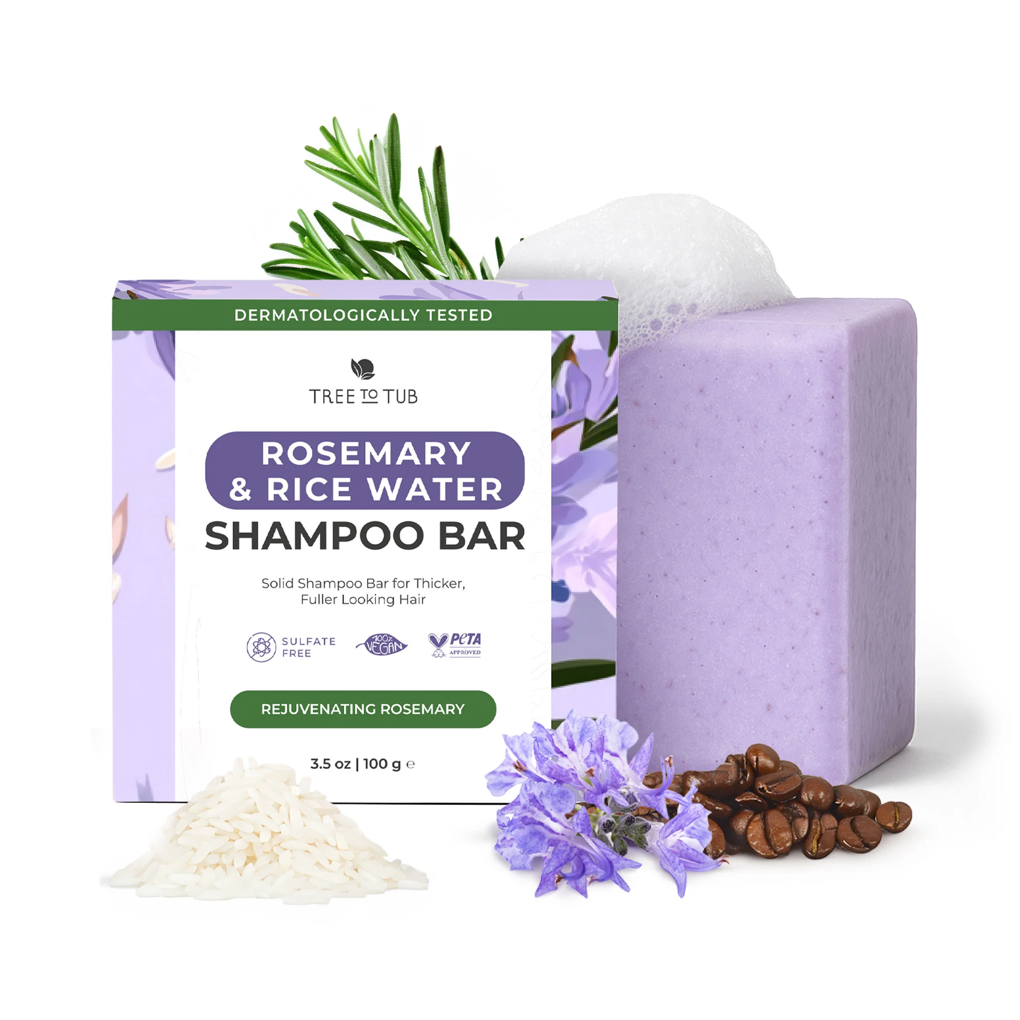 Carefully Designed Tree To Tub Strengthening Shampoo Bar – For Fuller-Looking Hair Smart