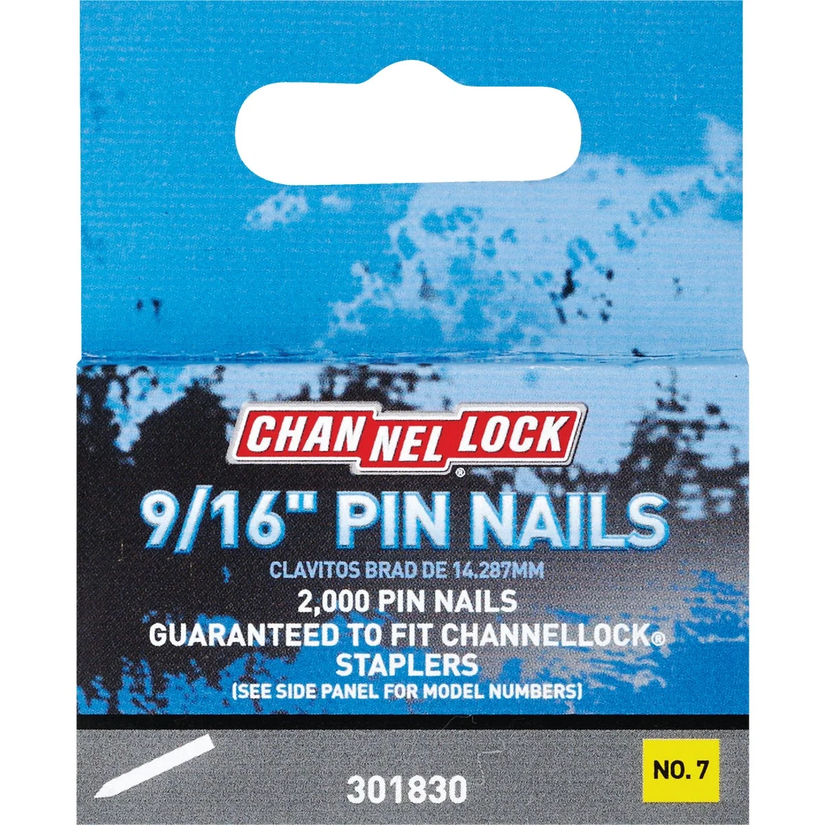 Fashionable Channellock 9 16 In. 23-Gauge No. 7 Pin Nail 2000-Pack Professional