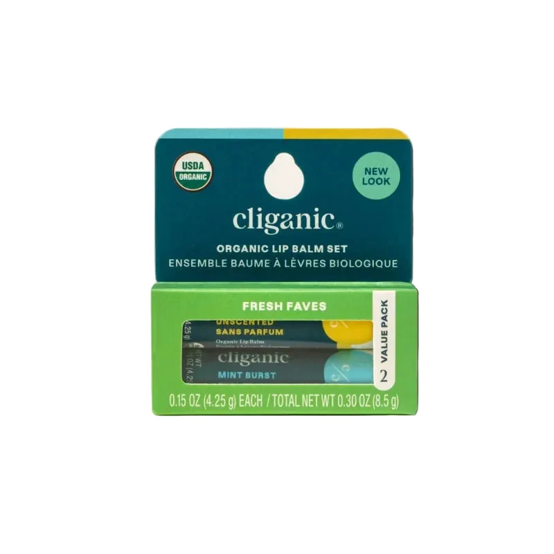 Easy-to-Use Cliganic Organic Lip Balm Dou Set – Fresh Faves Responsible