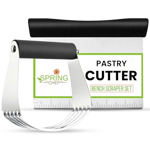 Breathable Stainless Steel Dough Blender Bench Scraper Set Traditional