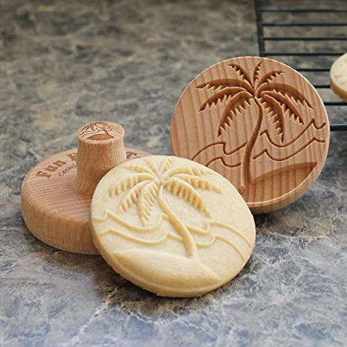 Exclusive Wood Cookie Stamp Minimalist