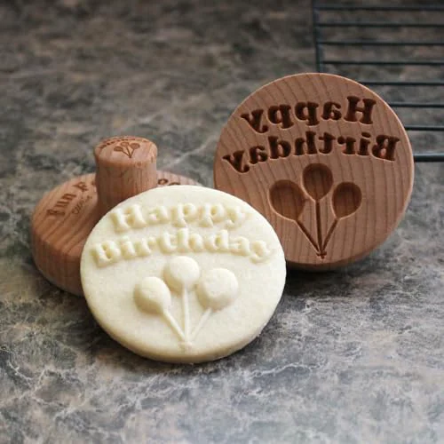 Detailed Wood Cookie Stamp Fine