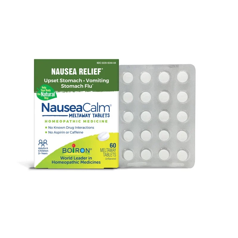 Elegant Boiron NauseaCalm Meltaway Tablets – Nausea Relief Breathable