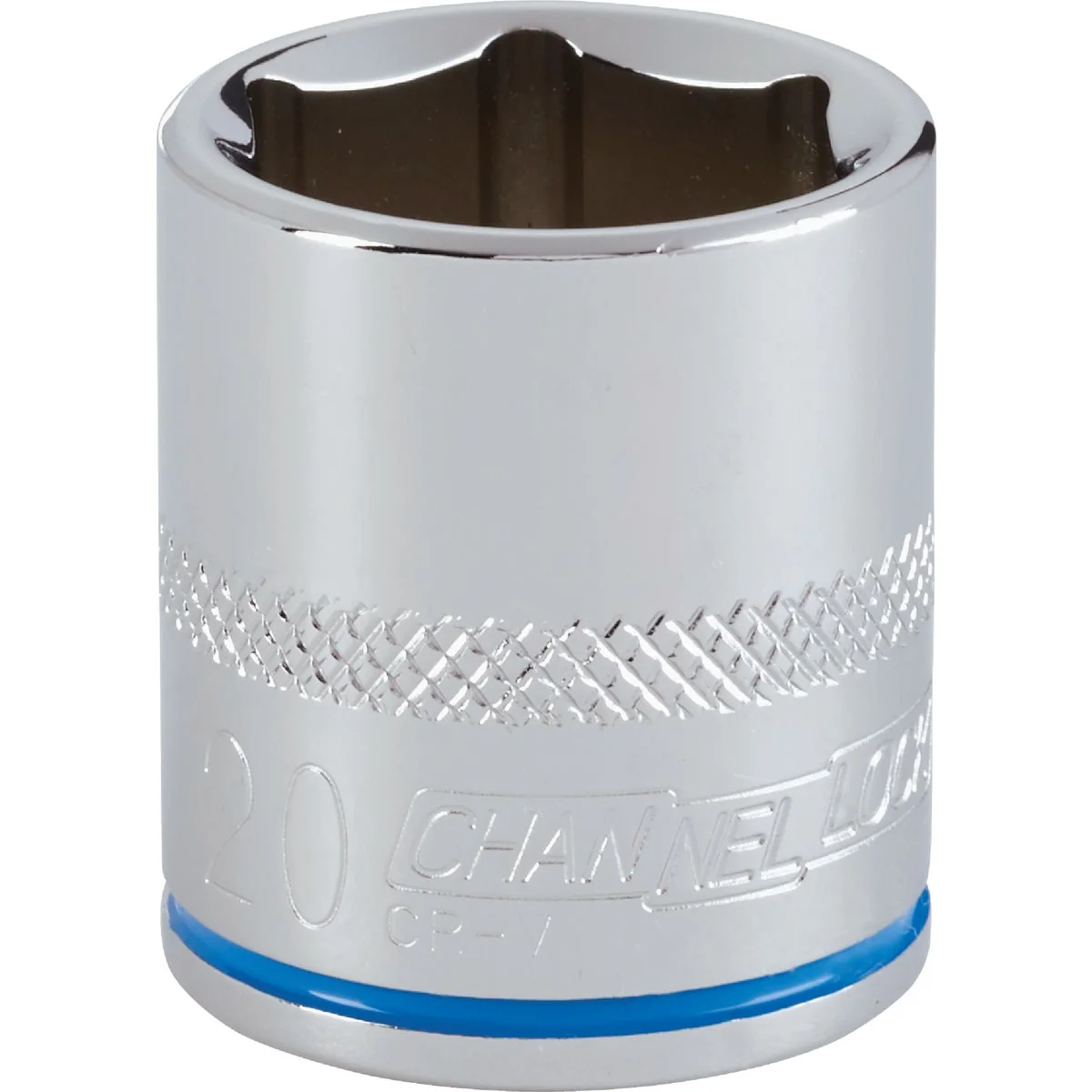 Crafted Channellock 3 8 In. Drive 20 mm 6-Point Shallow Metric Socket Soft