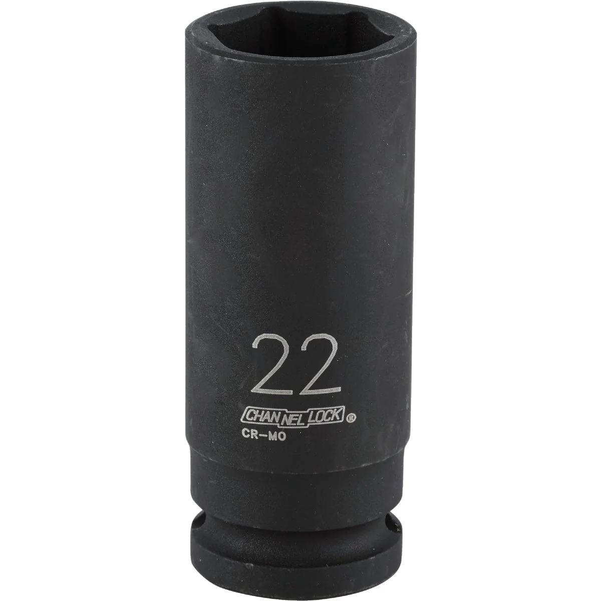 High-Quality Channellock 1 2 In. Drive 22 mm 6-Point Deep Metric Impact Socket Versatile