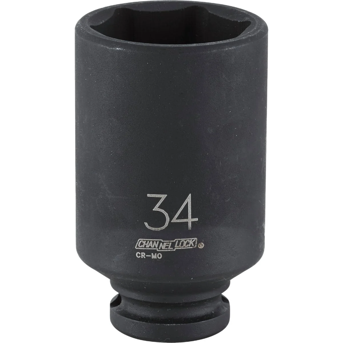 High-Quality Channellock 1 2 In. Drive 34 mm 6-Point Deep Metric Impact Socket Next-Generation