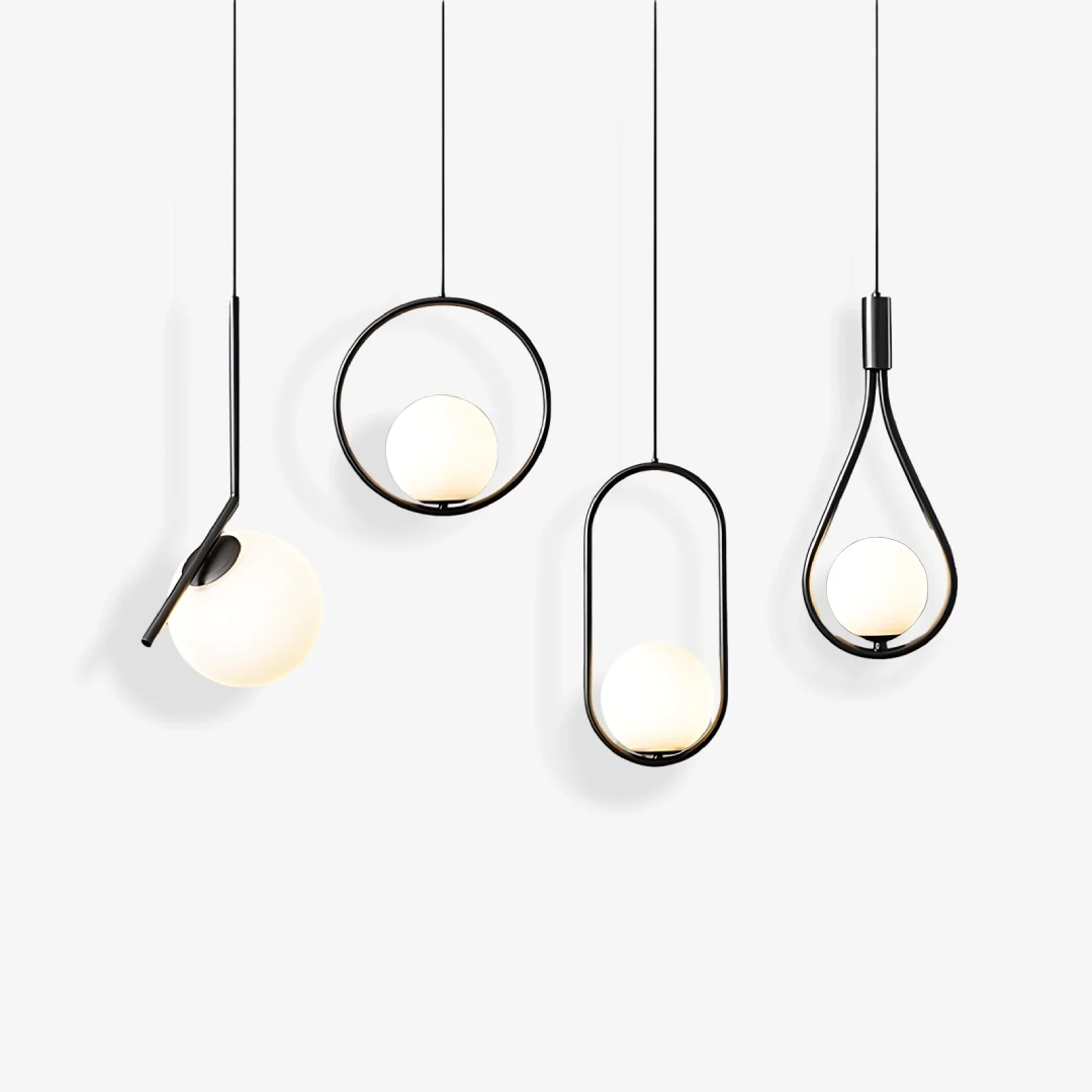 Long-Lasting Moderne Glazen Bol Hanglamp Easy-to-Use