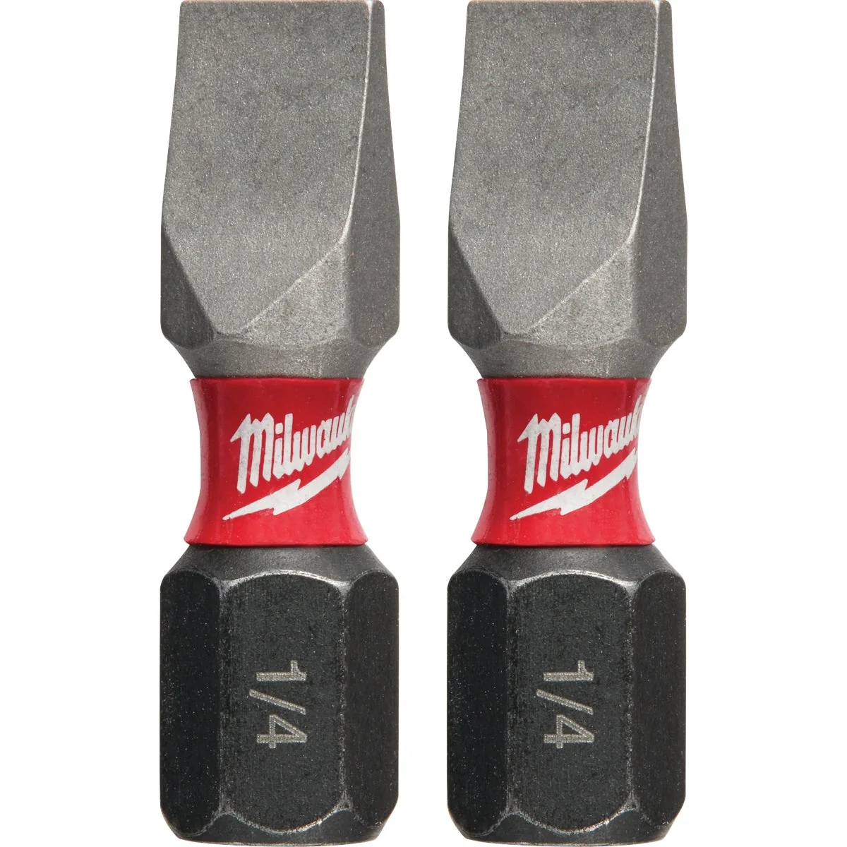 Sustainable Milwaukee Shockwave 10 Slotted 1 In. Insert Impact Screwdriver Bit 2-Pack Comfortable