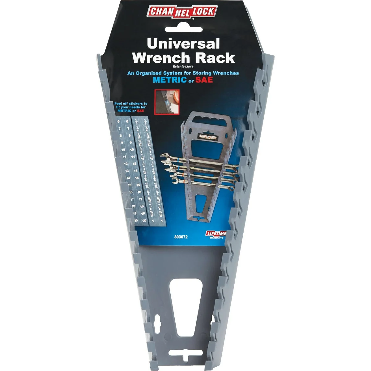 Professional Channellock 13-Wrench Universal Combination Wrench Holder Optimized