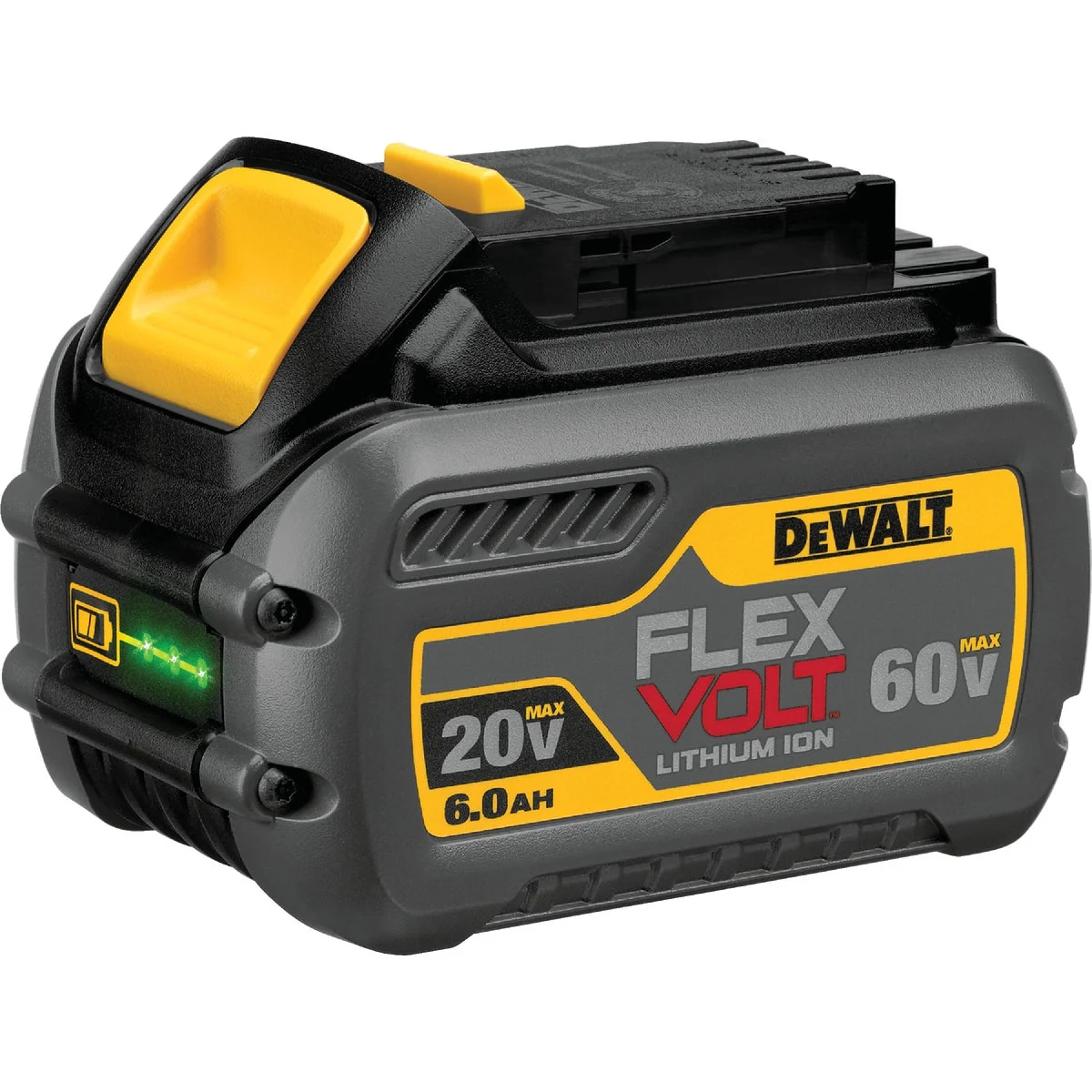 Professional DeWalt Flexvolt 20 Volt and 60 Volt MAX Lithium-Ion 6.0 Ah Tool Battery Versatile