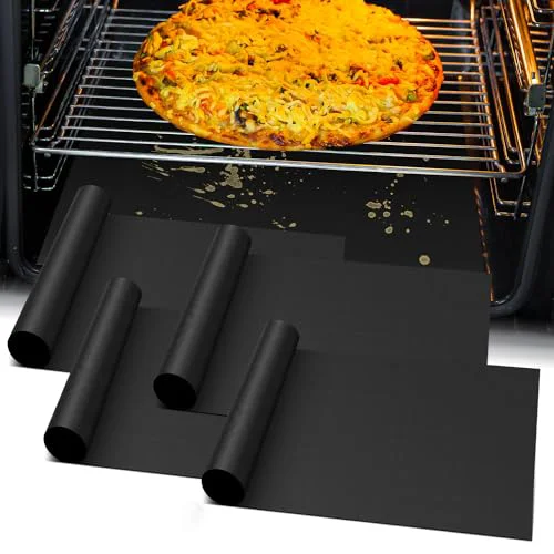 First-Class 4Pack Oven Liners for Bottom of Electric Gas Oven 4 Count High-Performance