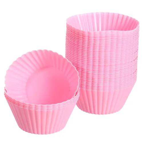 Fine Crafted 42Pcs Silicone Cupcake Liners 42 Count Fine