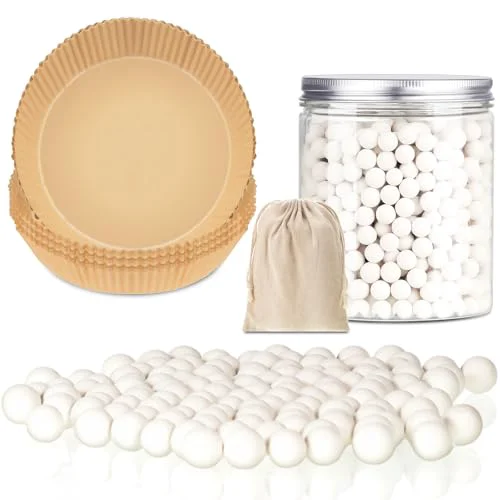 Professional 1 Pcs 2 lb White Pie Weights Ceramic with 50 Pcs Parchment Paper Easy-to-Use