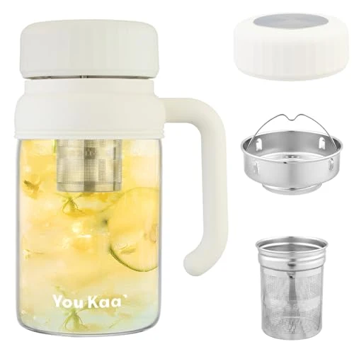 Natural 32oz Glass Water Bottle Safe