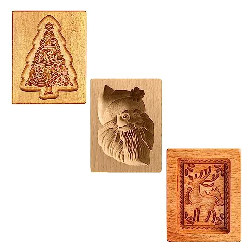 Stylish Wooden Cookie Biscuit Mold Selected
