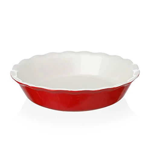 Excellent Sweejar Ceramic Pie Pan 55 Fl Oz Advanced