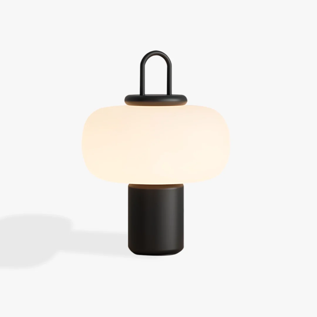 Safe Eenvoudige glazen tafellamp Soft