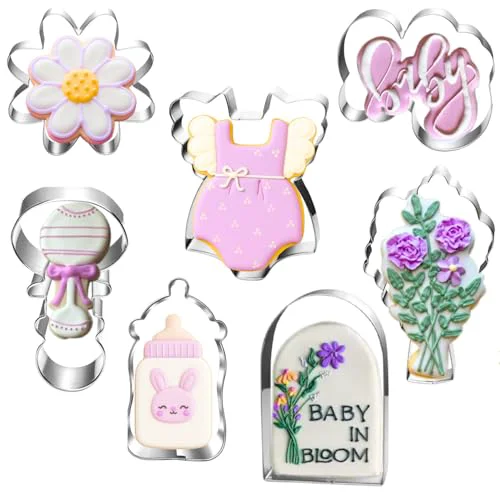 Selected Wildflower Baby Shower Cookie Cutters Set Sustainable