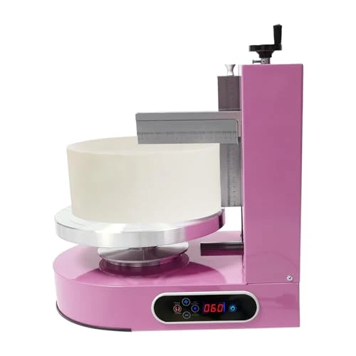 Long-Lasting Cake Decorating Coating Machine Automatic Cake Cream Spreading Coating Filling Machine Birthday Cake Cream Smoother Bread Cream Spreading Machine Suitable for 4 Dependable