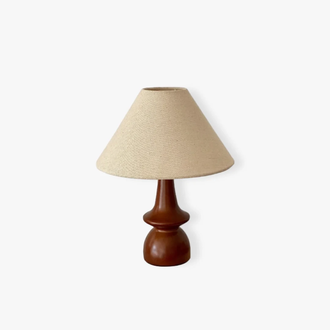 Powerful Adi massief houten tafellamp Secure