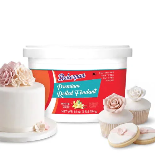 Trendy Premium Rolled White Fondant for Cake Decorating 16 Ounce Optimized