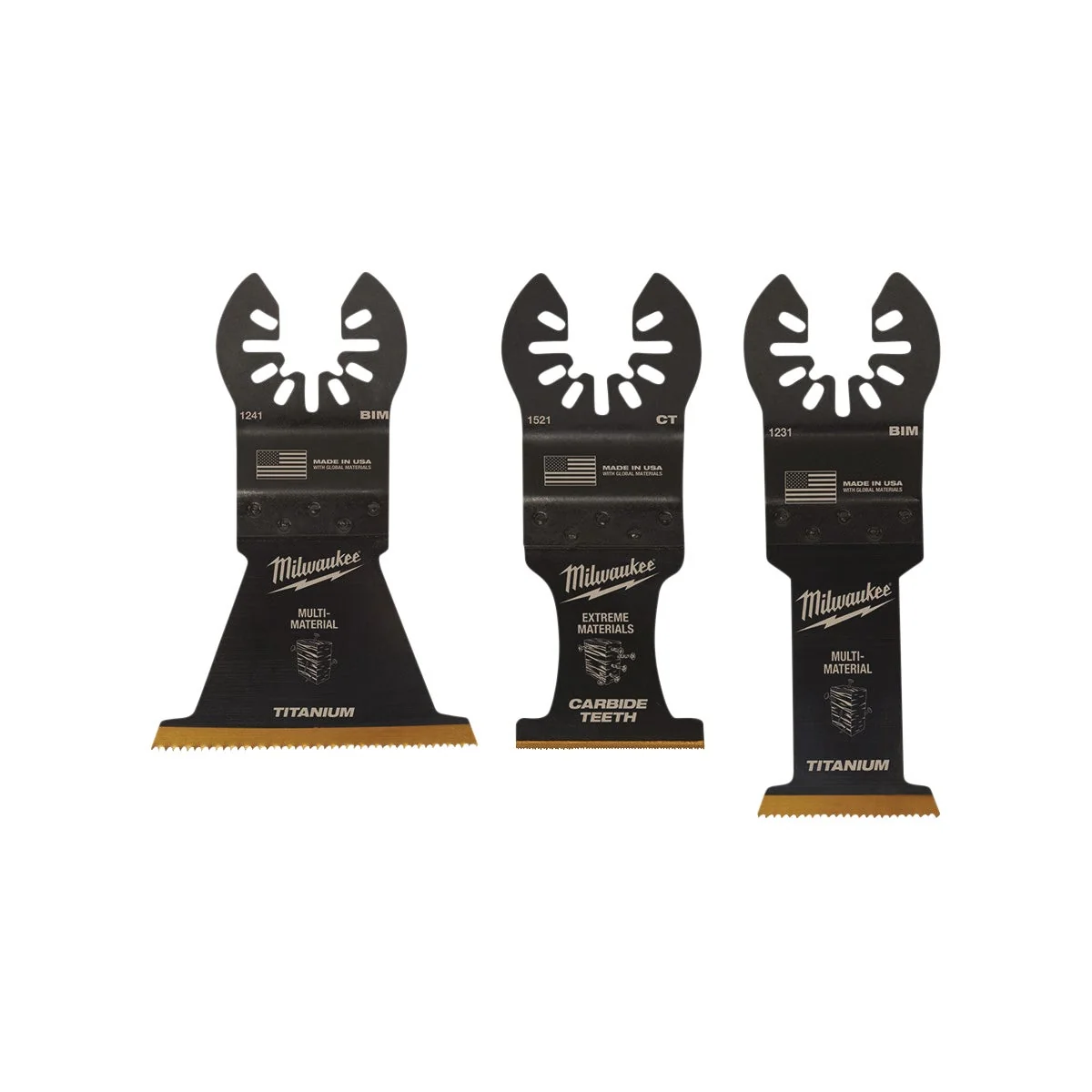 Practical Milwaukee OPEN-LOK Multi-Material Oscillating Blade Assortment 3-Piece Top-Quality