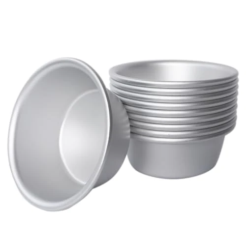 Secure Aluminum Alloy Egg Tart Pan 10 Ounce User-Friendly
