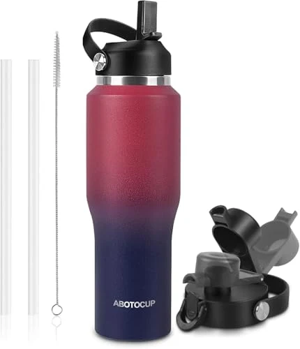 Smooth 40oz Water Bottle with Powder Coated User-Friendly