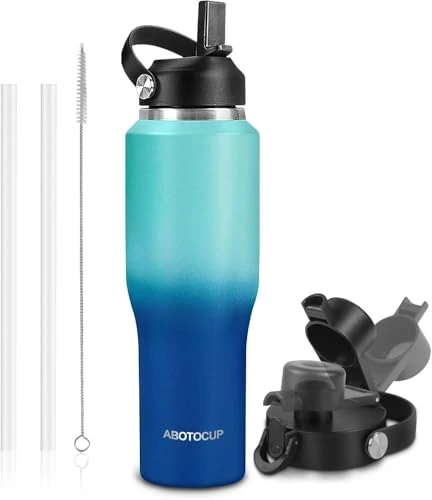 Lightweight Insulated Water Bottle 40oz with Straw Innovative