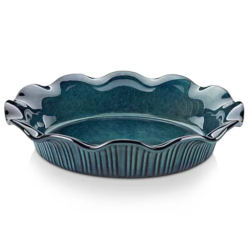 Certified Ceramic Pie Pan for Baking 42 Ounce Dependable