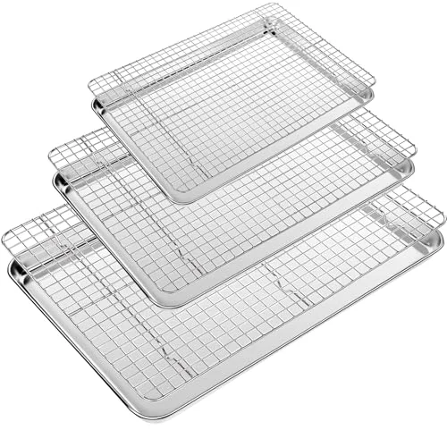 Relaxed Baking Sheet with Wire Rack Set of 6 Elite