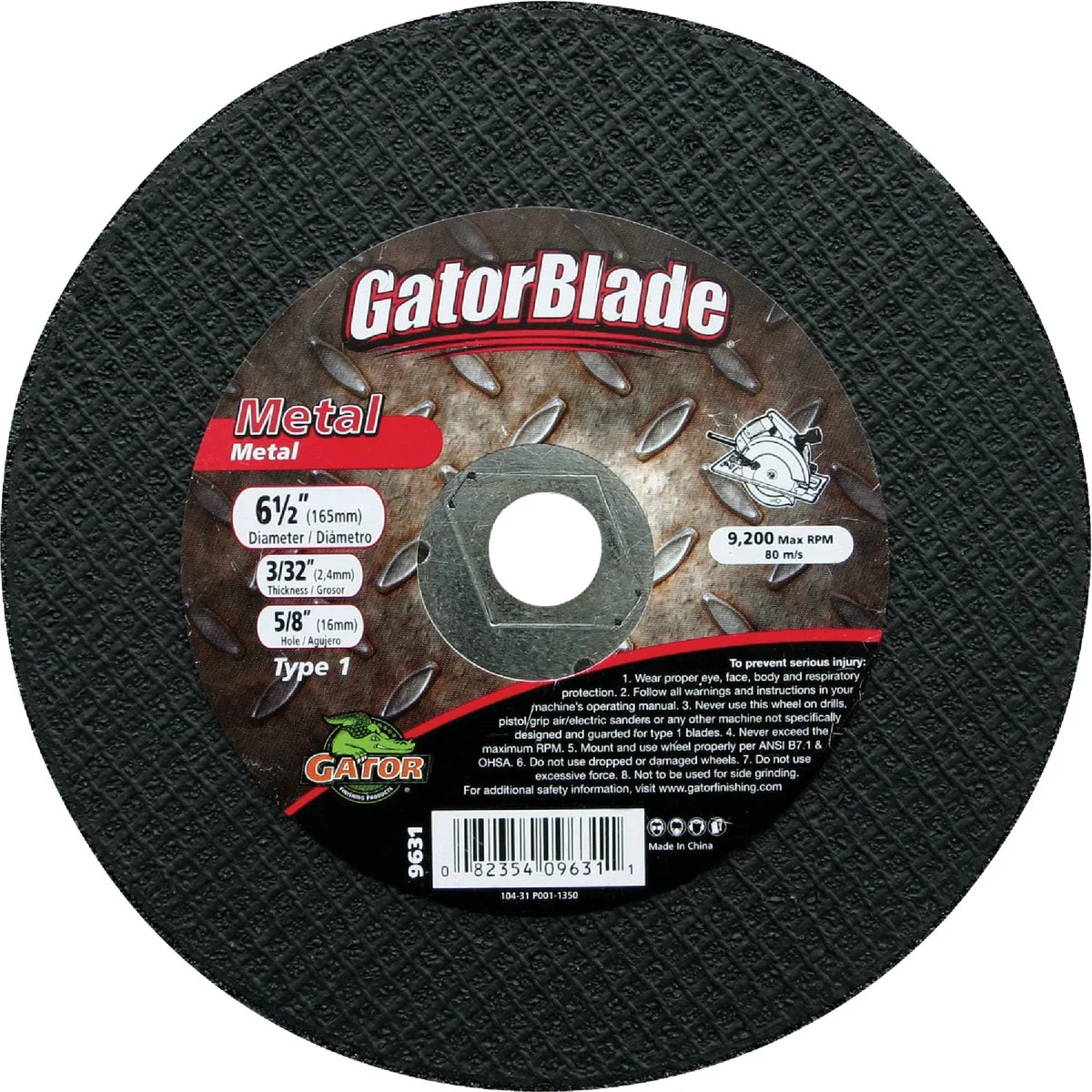 Sustainable Gator Blade Type 1 6 In. x 040 In. x 7 8 In. Metal Cut-Off Wheel Selected