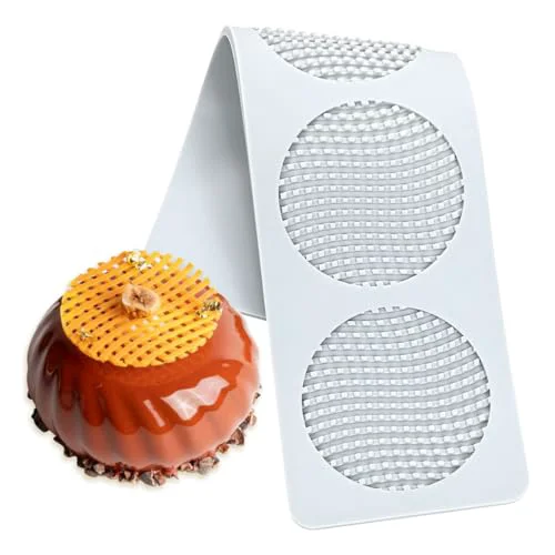 Authentic Honeycomb Lace DIY Cake Decor Silicone Mold Beehive Candy Biscuit Ice Baking Mould Round Chocolate Making Tools Official