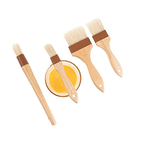 Luxury Natural Wood Pastry Basting Brush Set Elite