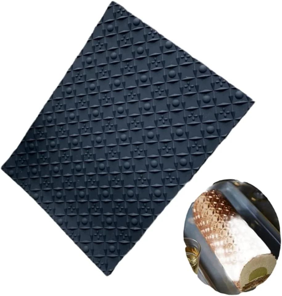 Environmentally Friendly Silicone Mat Mousse Roll Dessert Swiss Roll Texture Mat Bark Love Lace Fondant Mat Baking Mould Cake Decoration Enhanced