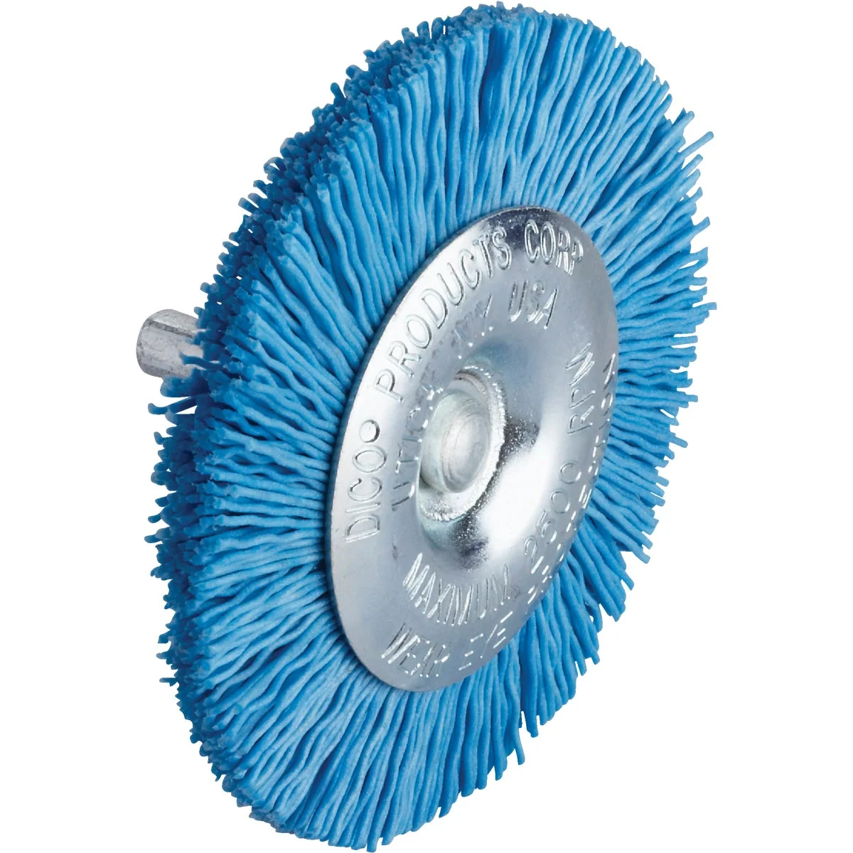 Premium Material Dico Nyalox 3 In. Fine Drill-Mounted Wire Brush Lightweight