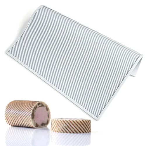 Practical 3D Cake Lace Mold Stripe Lace Mat Embosser Texture Silicone Mould Fondant Chocolate Stencil Border Bakeware Cake Decorating Sustainable
