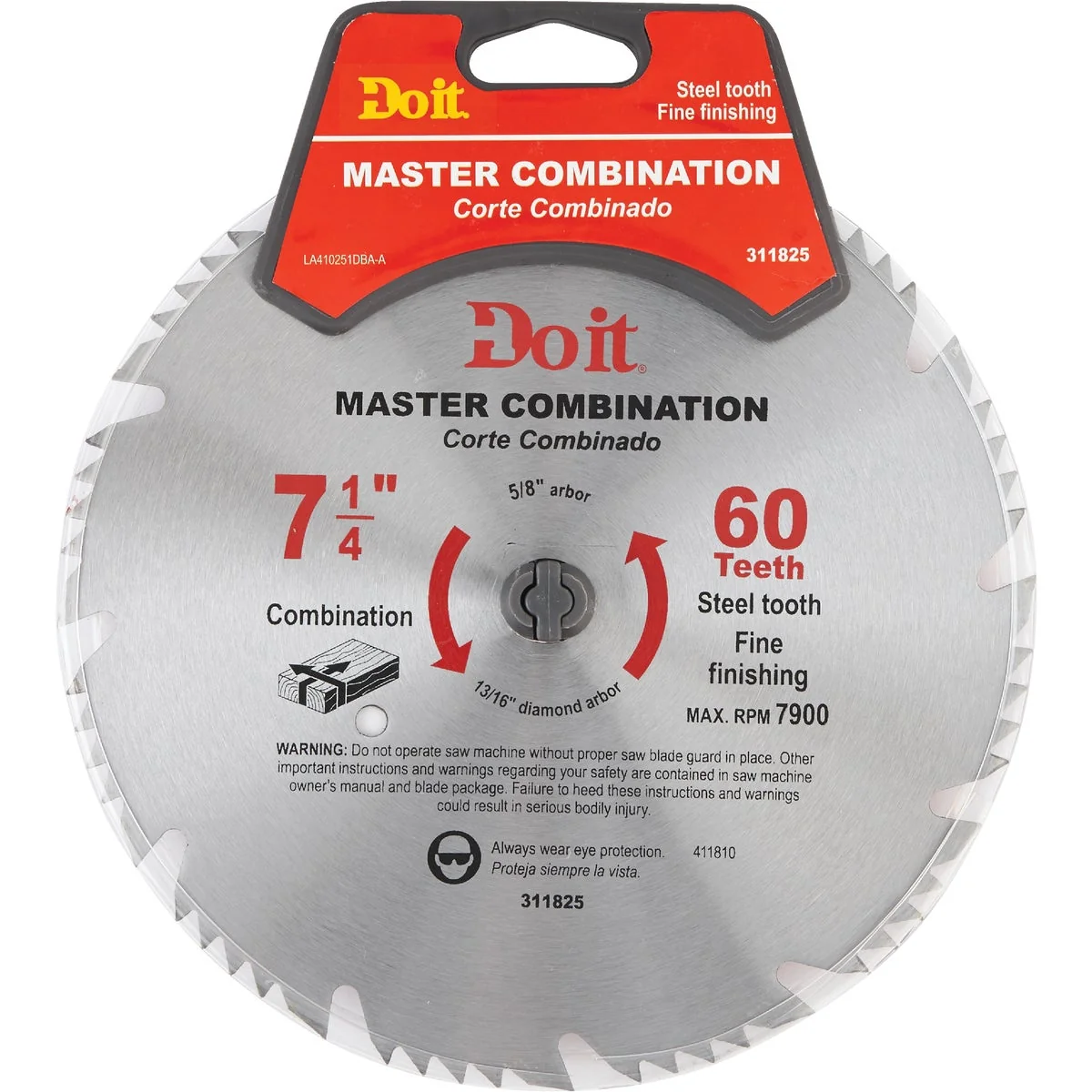 Quality Do it Master Combination 7-1 4 In. 60-Tooth Crosscut Rip Circular Saw Blade Soft